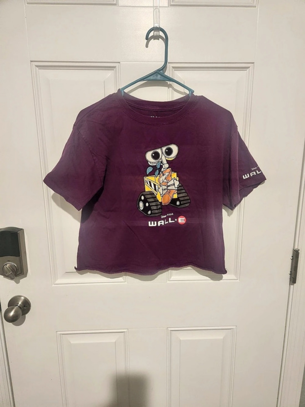 PIXAR Disney Franchise WALL-E Purple Graphic T-Shirt Adult Size M